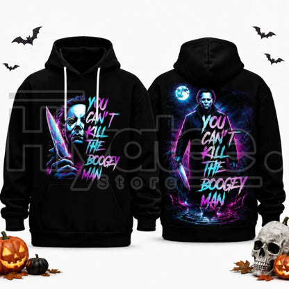 Unisex Horror Movie Villain Double-Sided Graphic Hoodie
