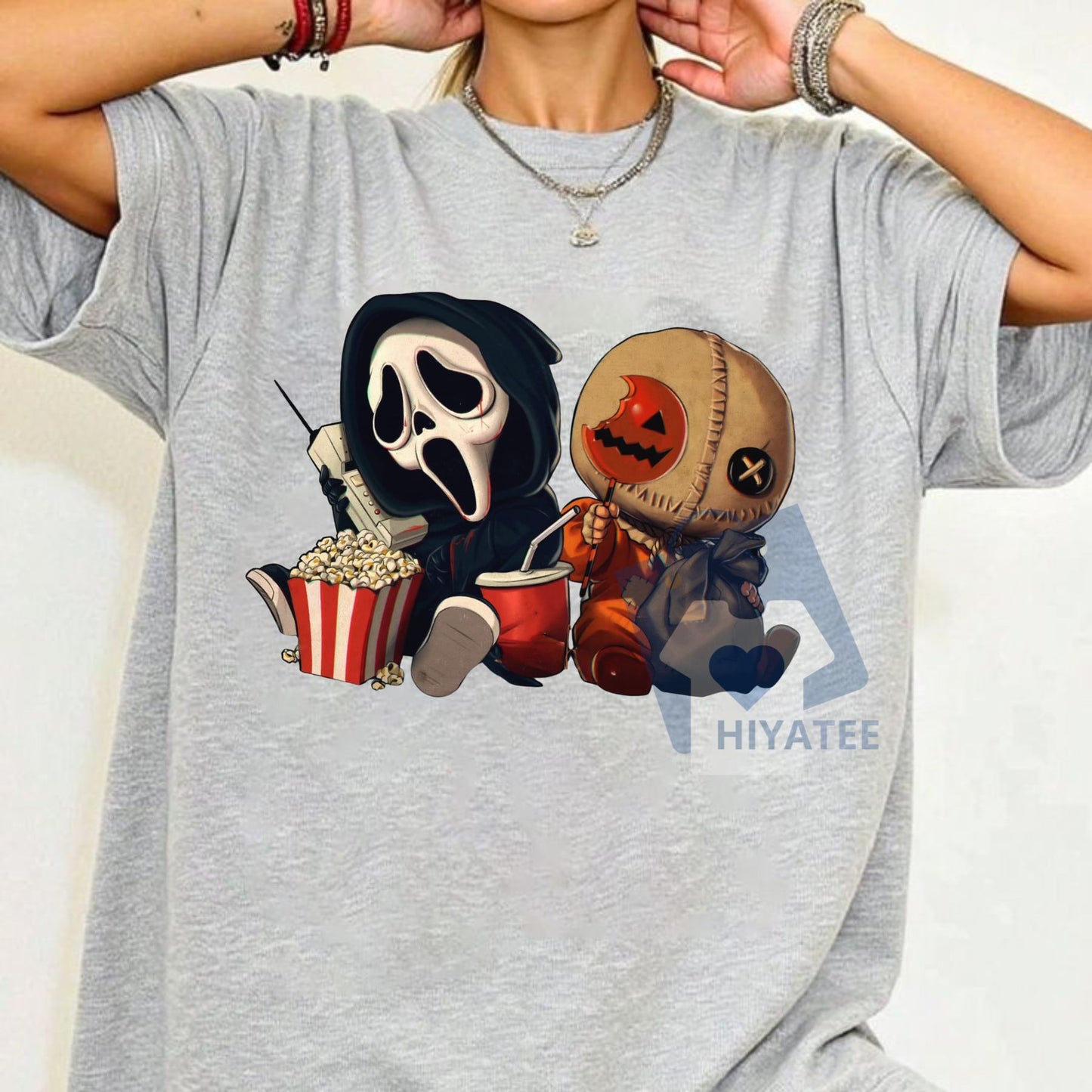Mini Halloween Popcorn T-Shirt – Cute & Festive Unisex Tee