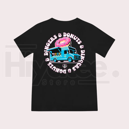 Donut Truck Lightweight Youth Tee – Funny Foodie Graphic Shirt, Short Sleeve Summer T-Shirt