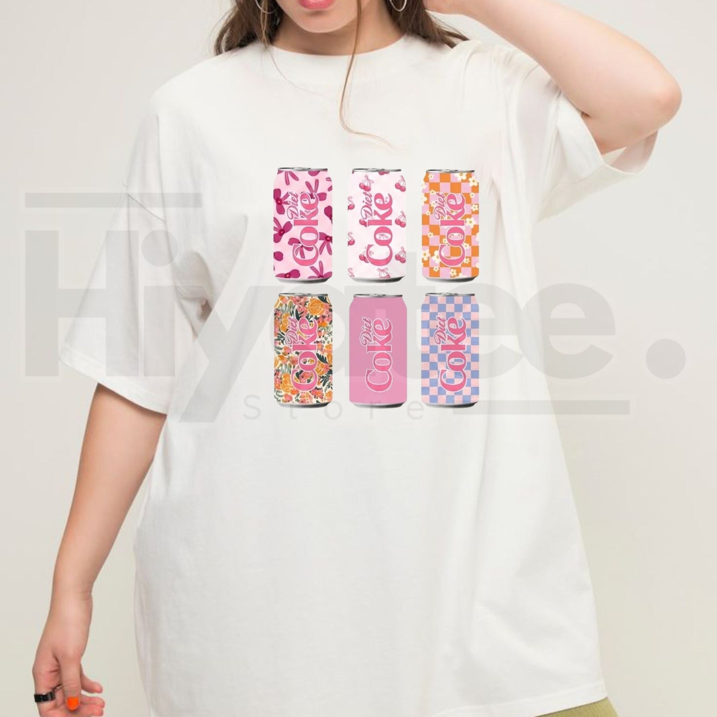 Women's Diet Soda Graphic Top – Retro Summer Casual Tee