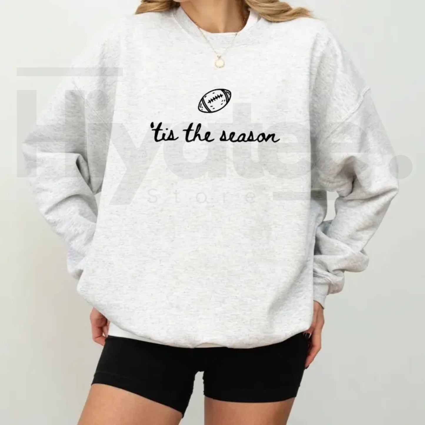 Football Season Sweatshirt – Tis The Season Game Day Crewneck, Cozy Football Mom Fall Pullover