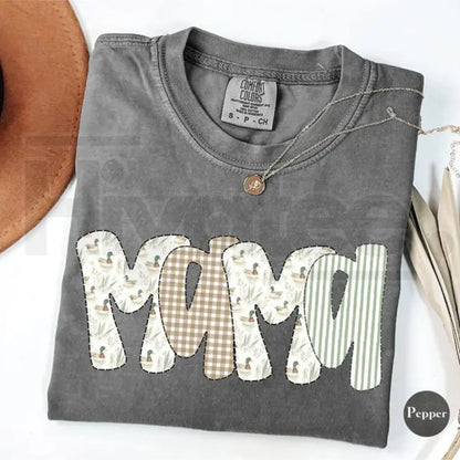 Comfort Colors® Camo Mallard Duck Mama T-Shirt – Duck Hunting Mom Tee, Camouflage Hunting Mama Gift