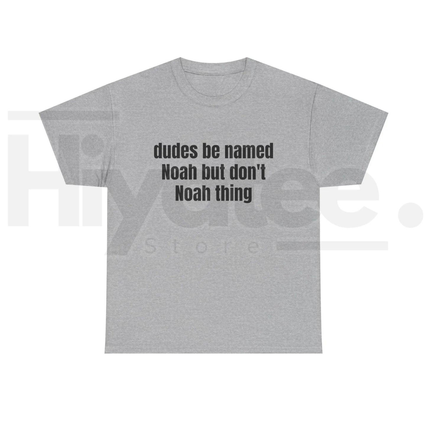 Dudes Be Named Noah But Don't Noah Thing T-Shirt – Funny Sarcastic Name Pun Tee
