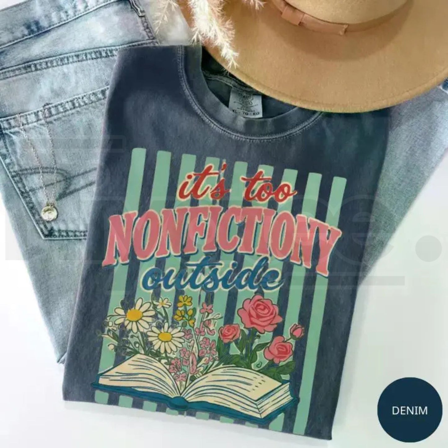 Comfort Colors® Booktrovert Floral Shirt – Cute Book Club Gift for Bookworms