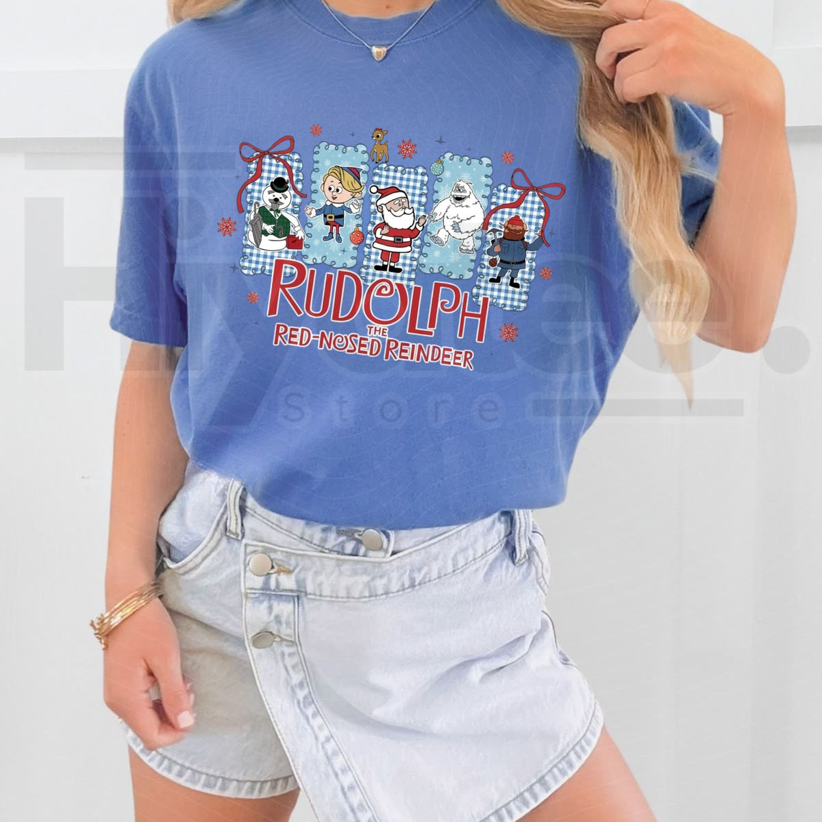 Comfort Colors Rudolph The Red Nosed Reindeer T-Shirt – Funny Christmas Tee
