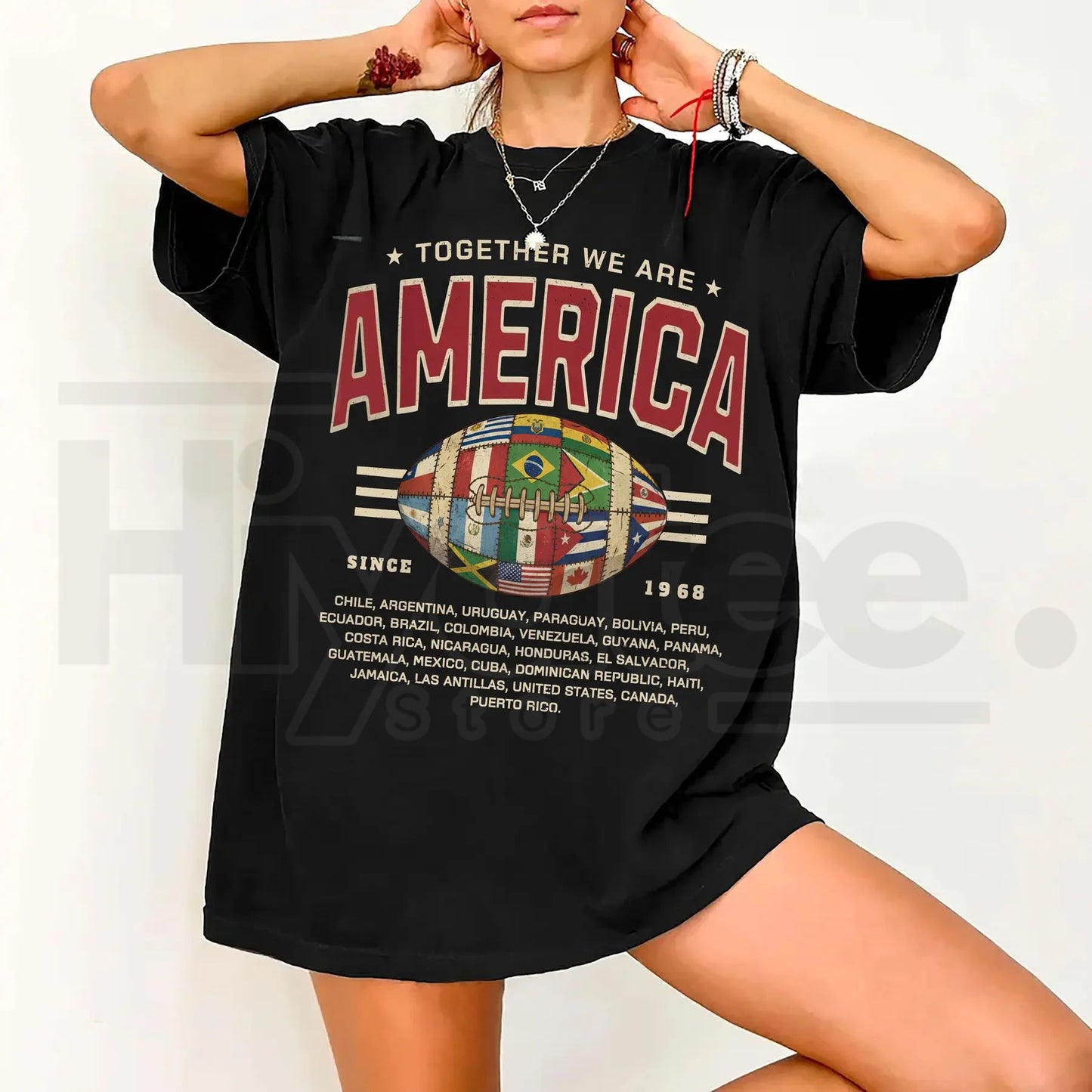 Together We Are America Shirt – Latin American Pride Comfort Colors® T-Shirt, Hispanic Heritage Puerto Rico Unisex Tee