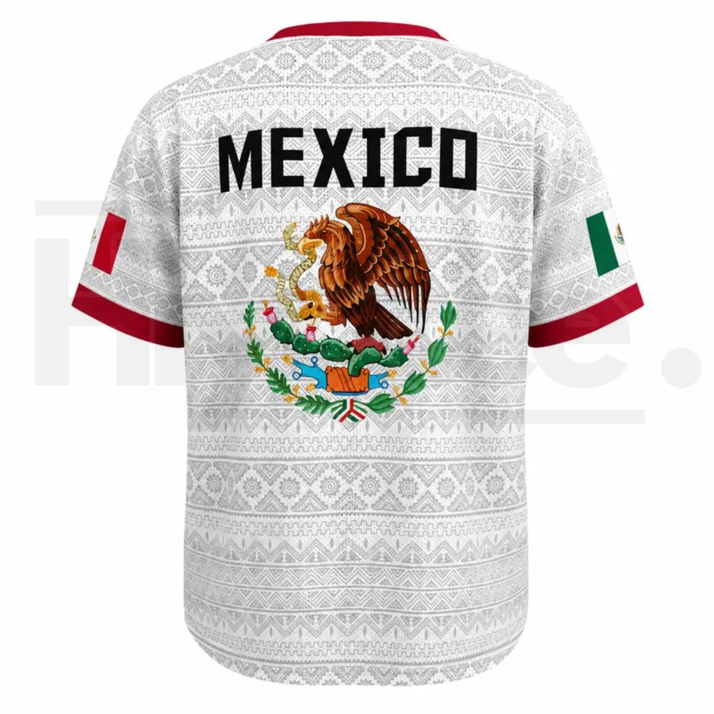 2026 New Mexican Soccer Jersey – Men's Mexico Aztec Calendar Style V-Neck Football Shirt