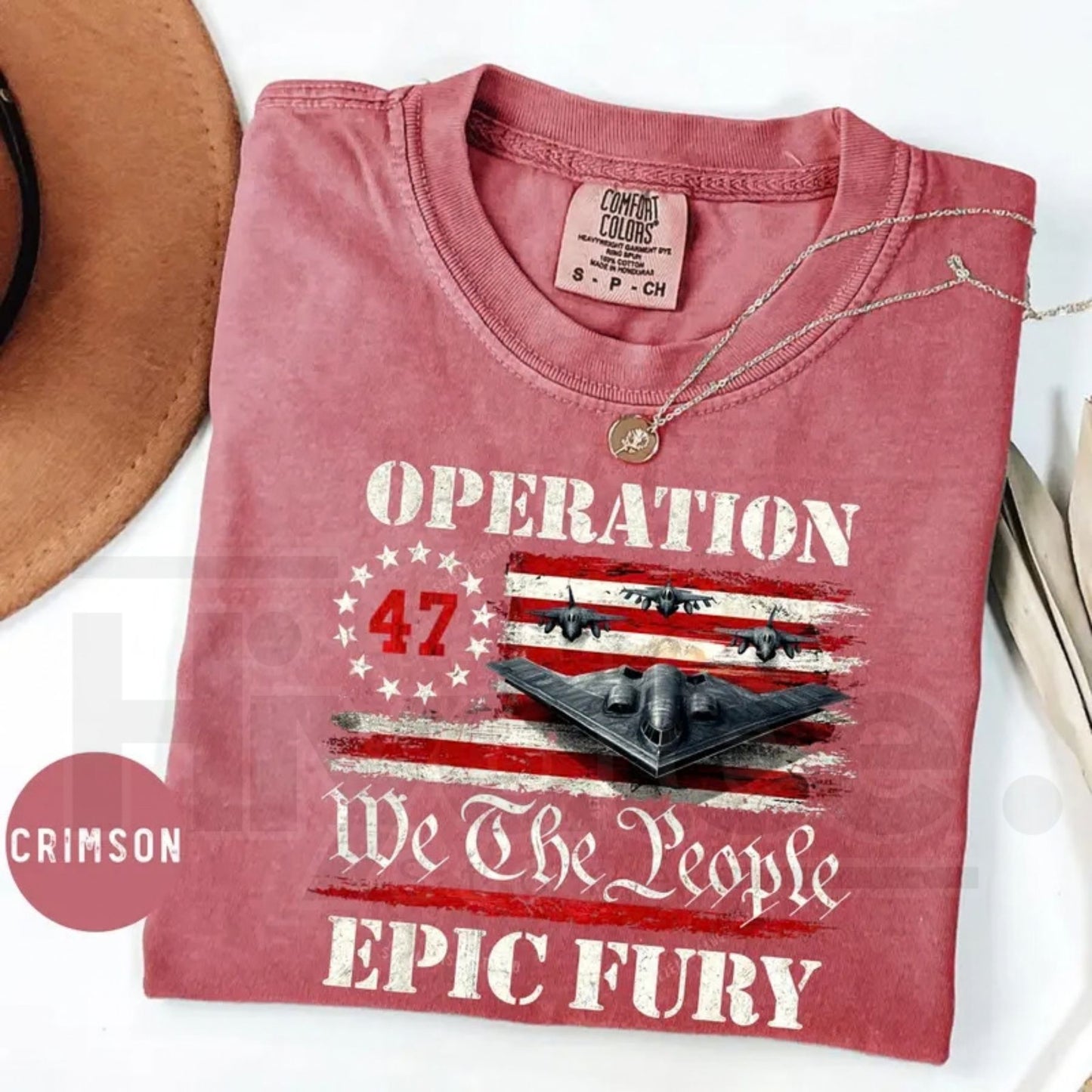 We The People Operation Epic Fury Shirt – B-2 Stealth Bomber Military Graphic, Patriotic Veteran Gift Unisex USA Apparel