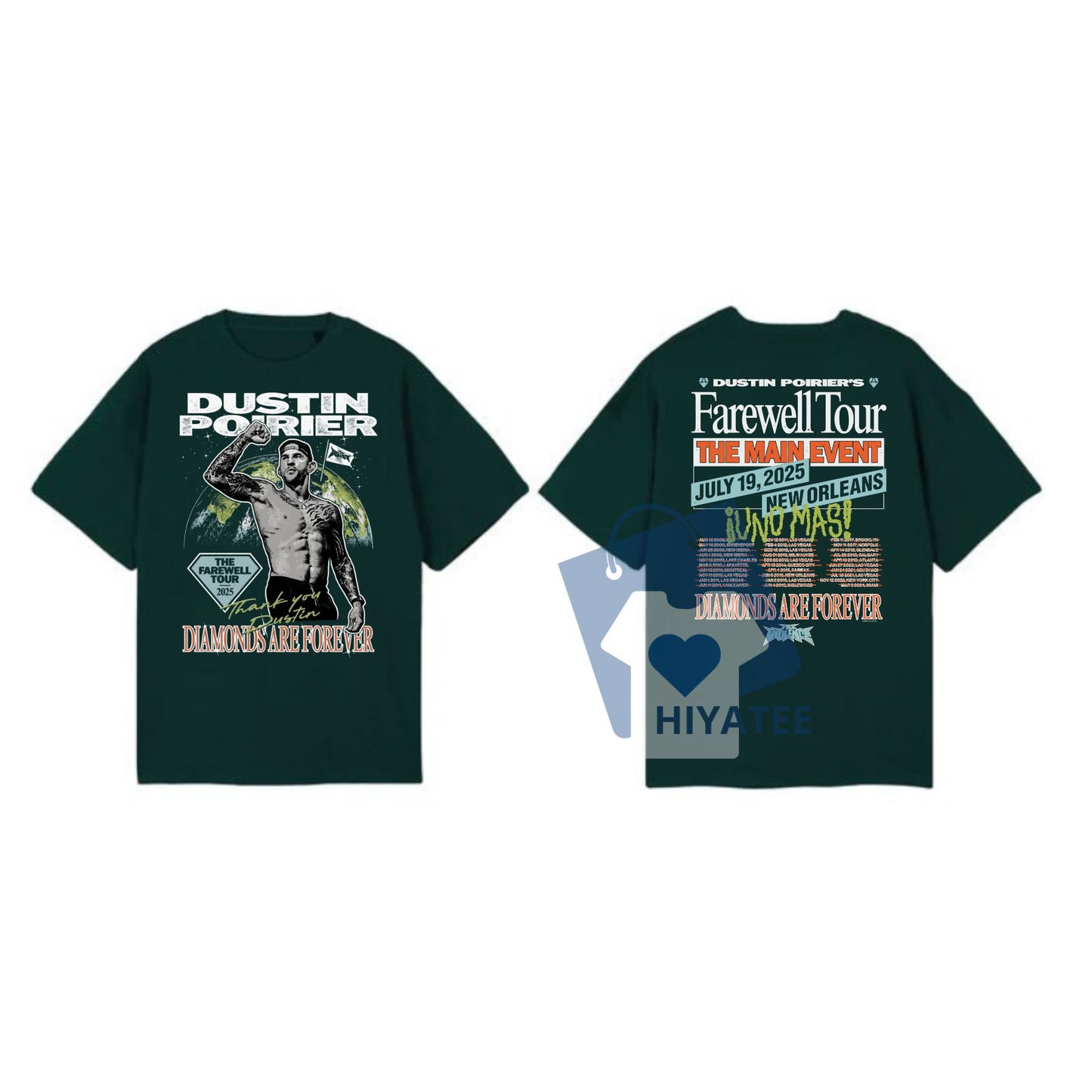 Dustin Poirier The Farewell Tour T-Shirt – Limited Edition UFC Tribute Tee, Bold Graphic Shirt for MMA Fans & Fight Night Style