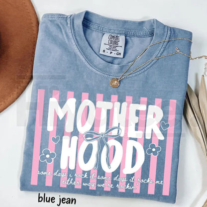 Comfort Colors® Retro Motherhood Shirt – Trendy Mama Life & Cool Mom Club Graphic Tee