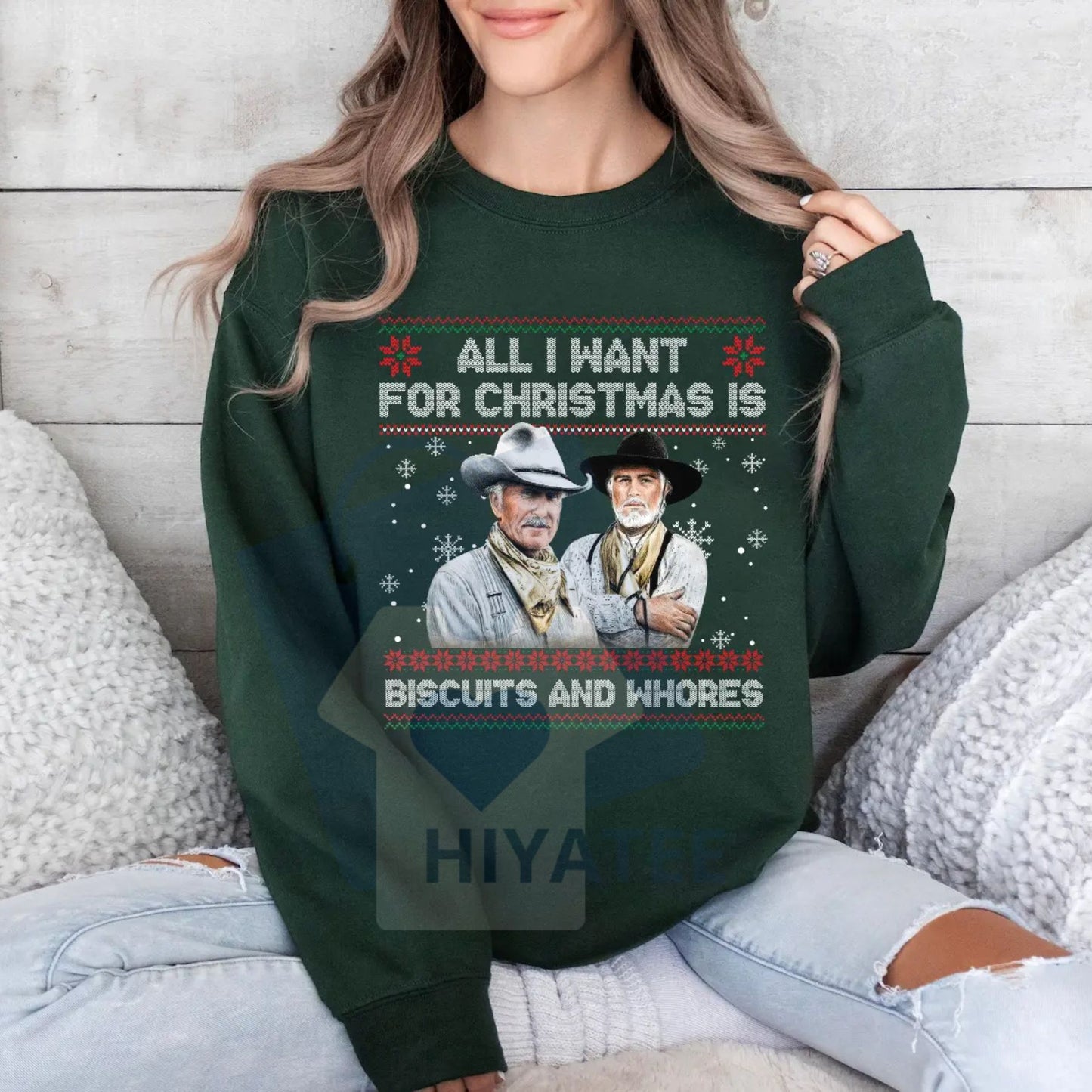 Funny Movie Quote Ugly Christmas Sweatshirt: Humorous Western Movie Shirt, Classic Film Quote Pullover, Unisex Christmas Gift