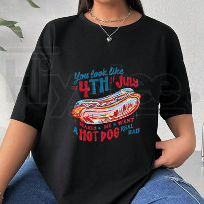 You Look Like the 4th of July T-Shirt – Patriotic USA Graphic Tee, 250th Anniversary Independence Day Shirt