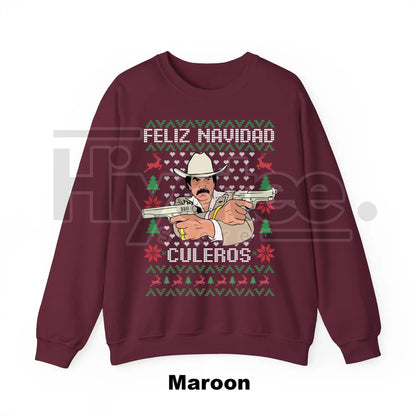 Beto El Mero León del Corrido Quintanilla Ugly Christmas Sweater: Funny Navidad Ugly Christmas Jumper, Mexican Music Fan Gift