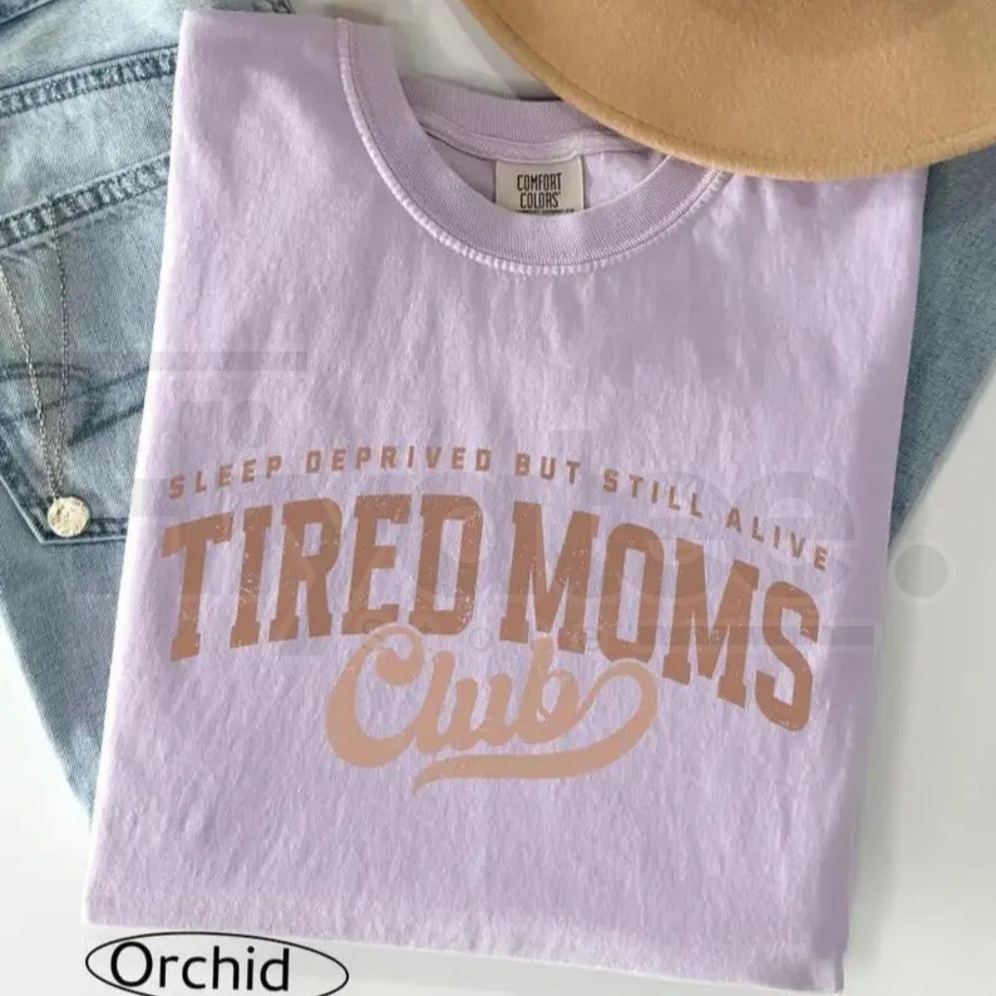 Comfort Colors® Tired Moms Club T-Shirt – Funny Motherhood Appreciation Gift Tee