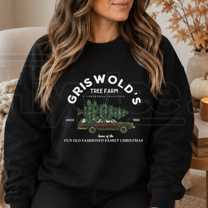 Griswold Christmas Tree Sweatshirt | National Lampoon Holiday Movie Crewneck
