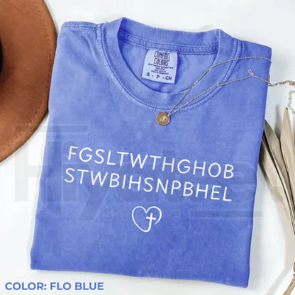 Comfort Colors John 3 16 God So Loved The World Christian Tee