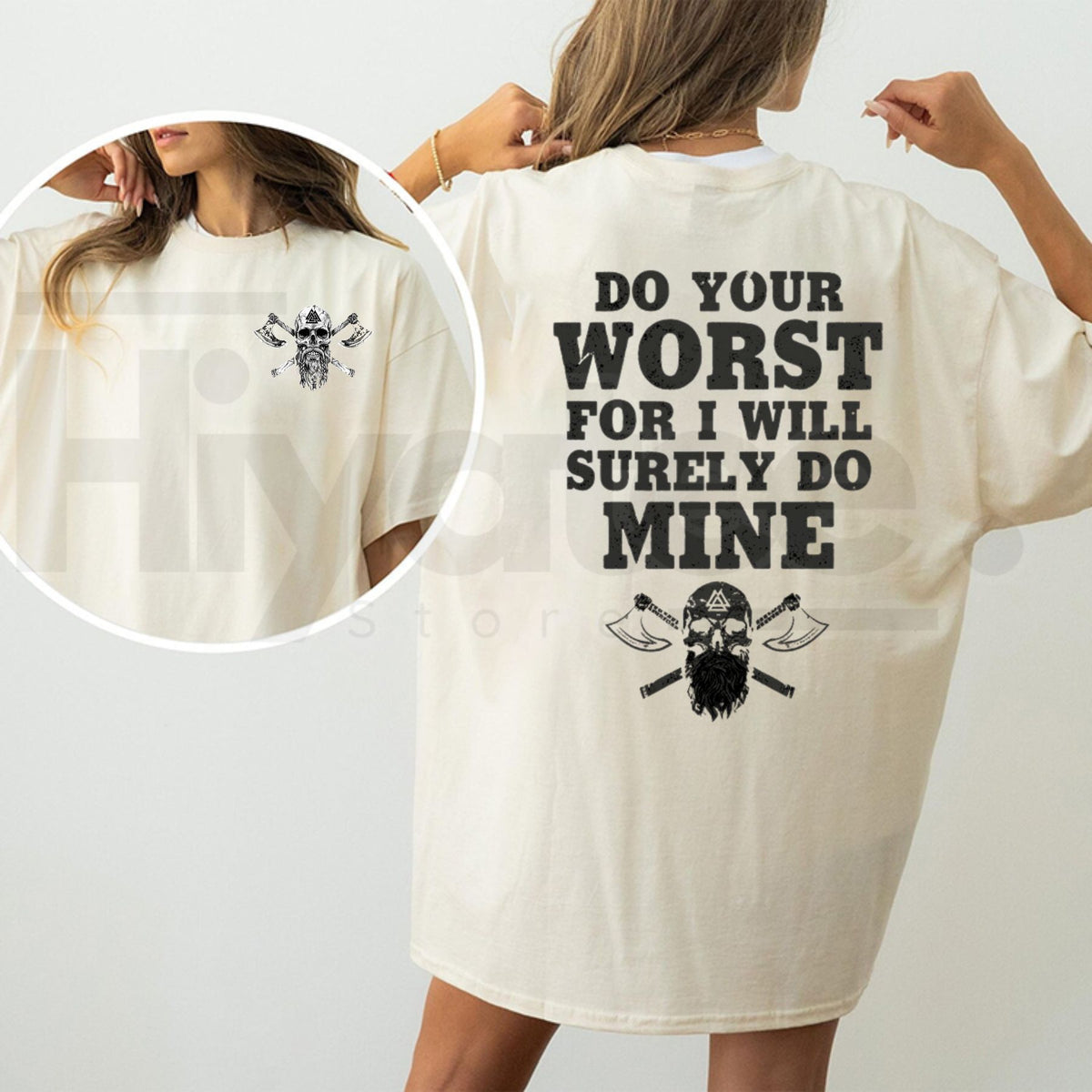 Do Your Worst For I Will Surely Do Mine T-Shirt – Dark Humor Gothic Graphic Tee