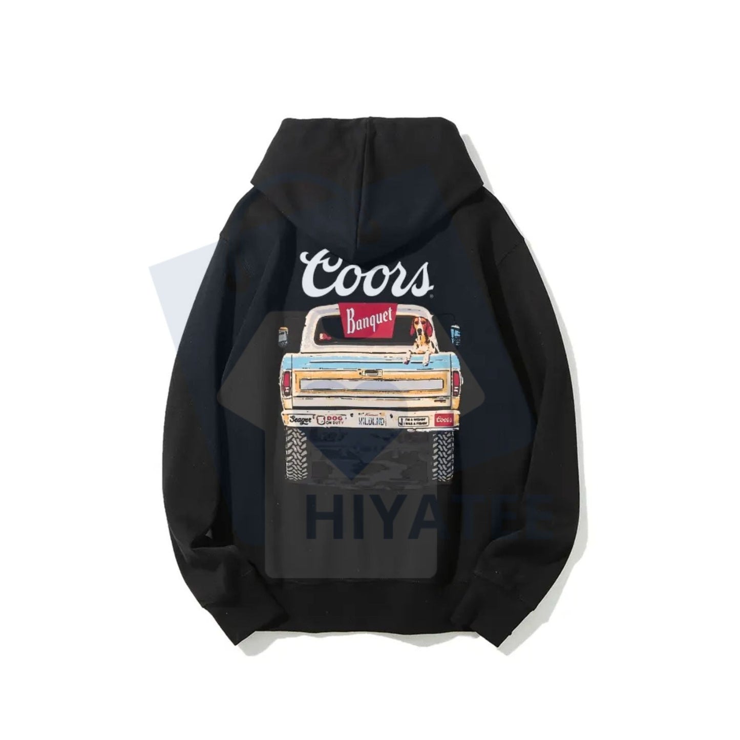 Coors Banquet Retro Truck Hoodie – Country Western Style