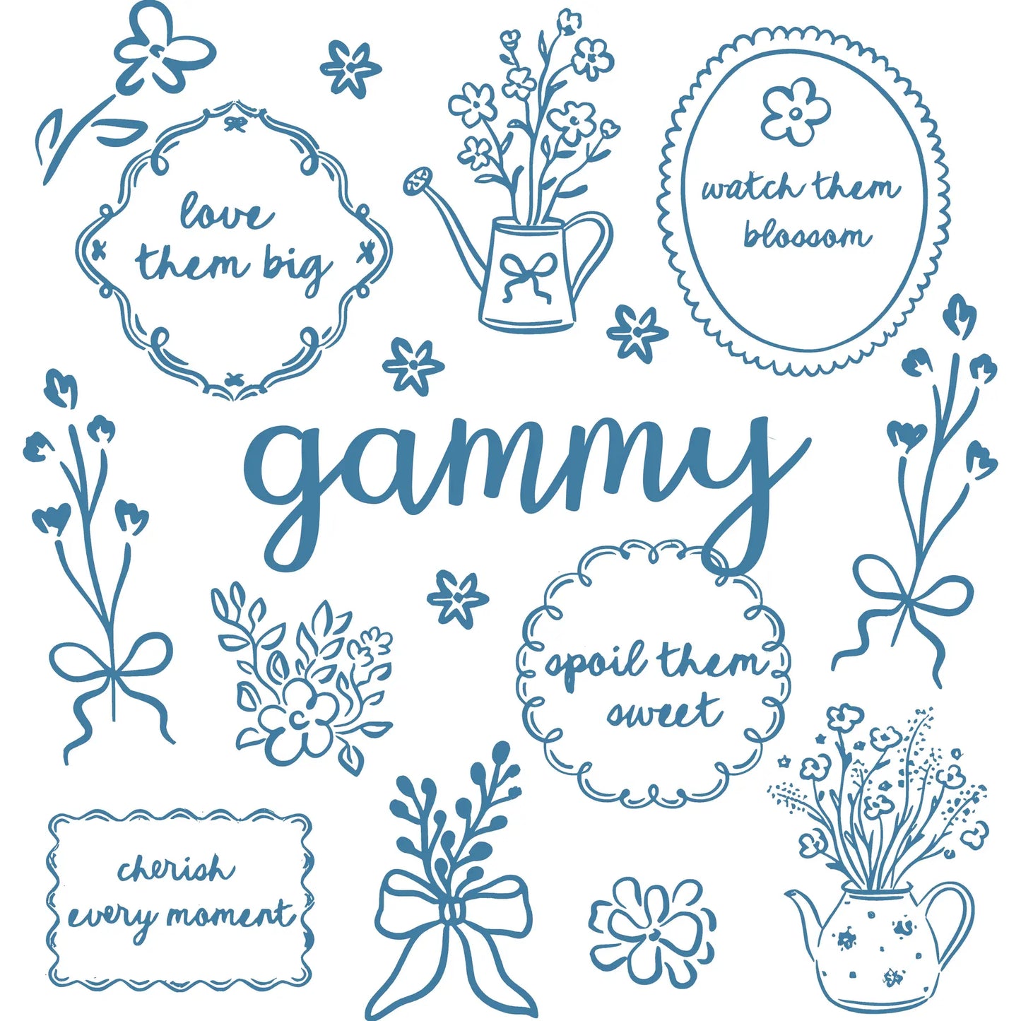 Comfort Colors® Custom Floral Grandma Shirt – Personalized Mama & Nana Flower Tee