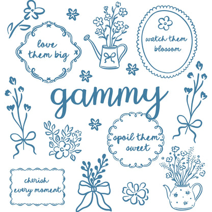 Comfort Colors® Custom Floral Grandma Shirt – Personalized Mama & Nana Flower Tee