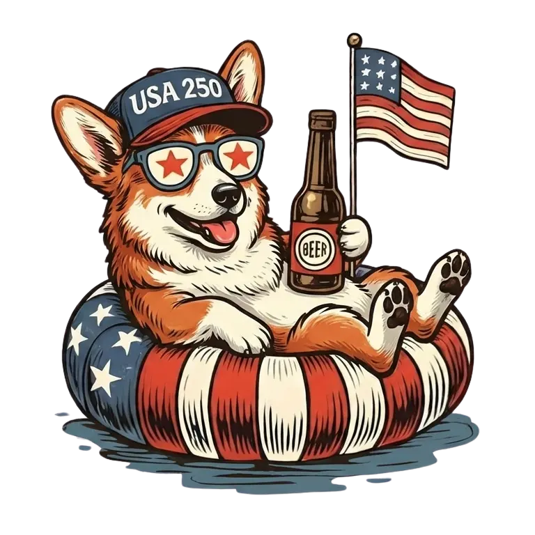 Comfort Colors® Funny 4th of July Dachshund Shirt – Patriotic 250th Anniversary Dog Lover Tee