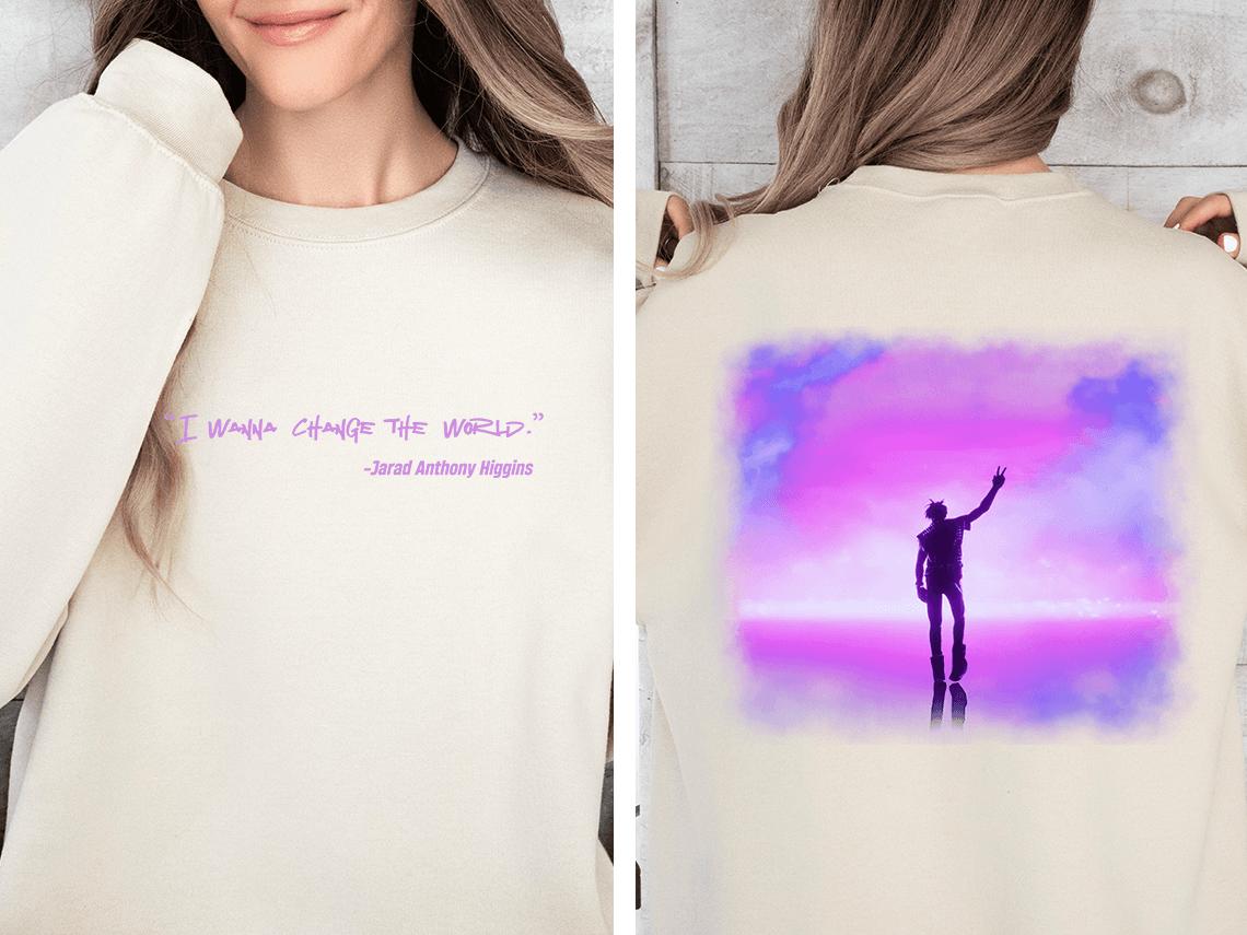 I WANNA CHANGE THE WORLD. Sweatshirt, Music Album Vintage Sweatshirt,  Juice WRLD's