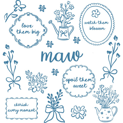 Comfort Colors® Custom Floral Grandma Shirt – Personalized Mama & Nana Flower Tee