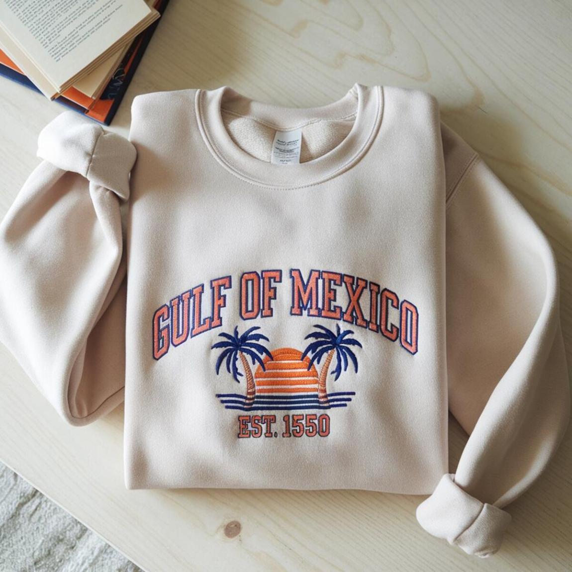 Embroidered Gulf of Mexico Sweatshirt – Show Your American Pride