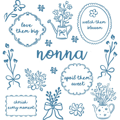 Comfort Colors® Custom Floral Grandma Shirt – Personalized Mama & Nana Flower Tee