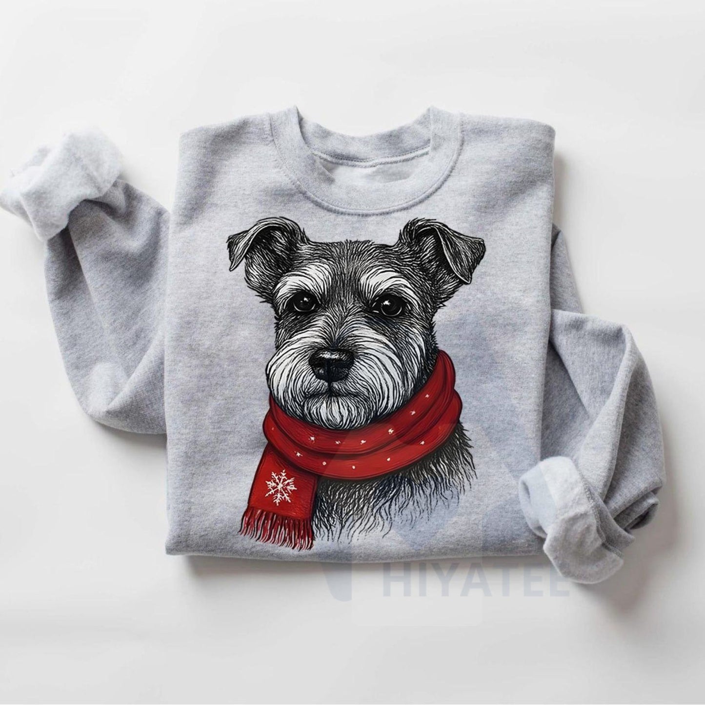 Santa Paws Christmas Dog Sweatshirt: 50 Dog Breeds in Festive Santa Hats, Gildan Unisex Holiday Pullover