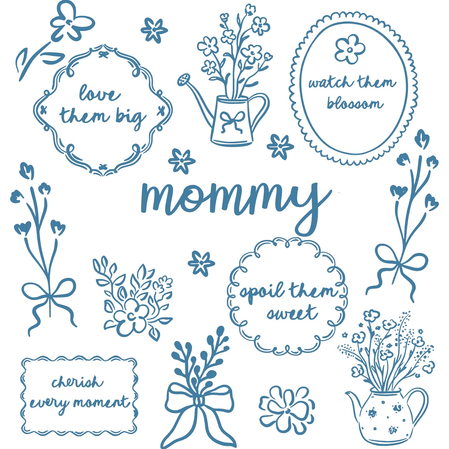 Comfort Colors® Custom Floral Grandma Shirt – Personalized Mama & Nana Flower Tee