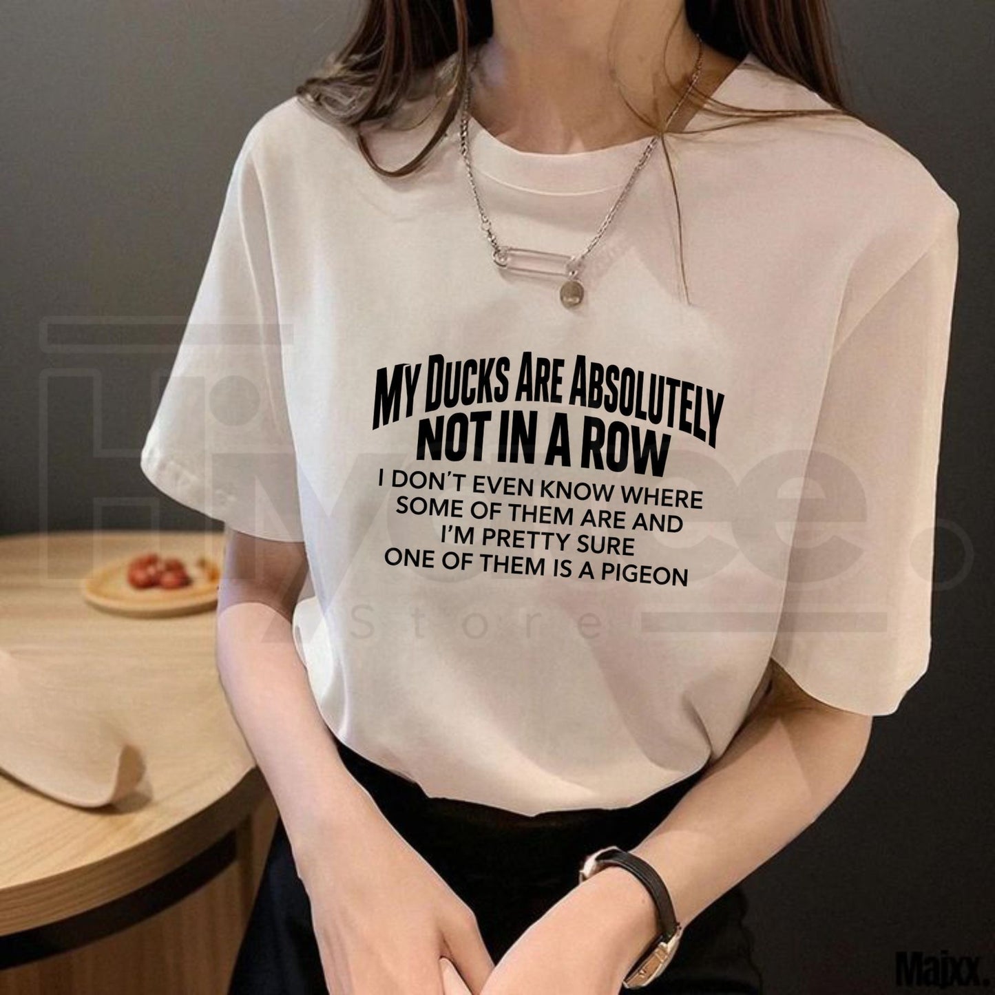 Ducks Not In A Row T-Shirt – Funny Sarcastic Relatable Chaos Adulting Graphic Tee