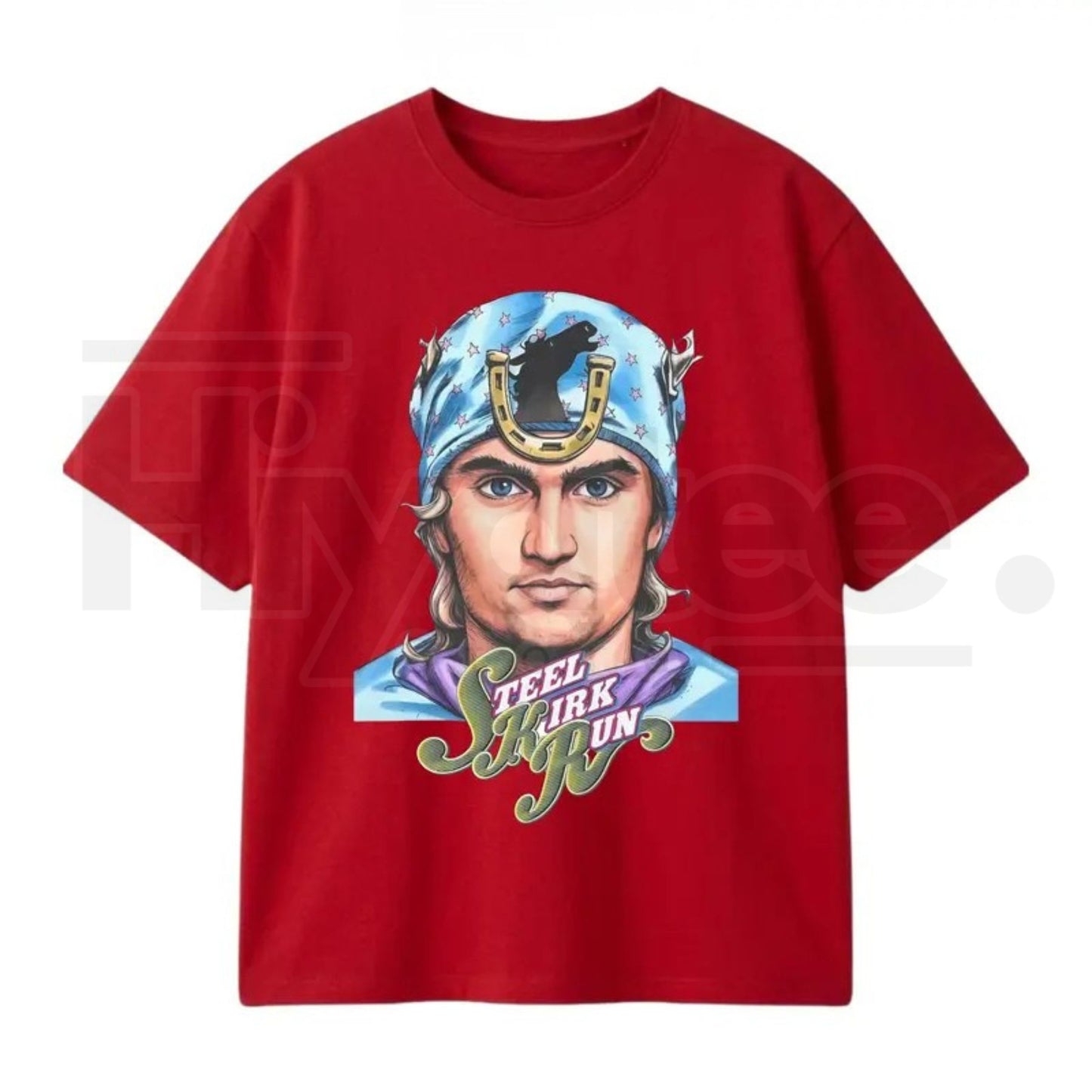 "Steel Kirk Run" Kirky Joestar – Anime Crossover Parody Graphic Top