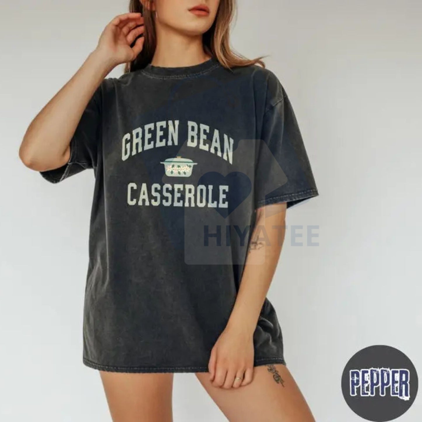 Comfort Colors Green Bean Casserole Shirt – Funny Thanksgiving T-Shirt, Holiday Cooking Humor Tee, Turkey Day Outfit