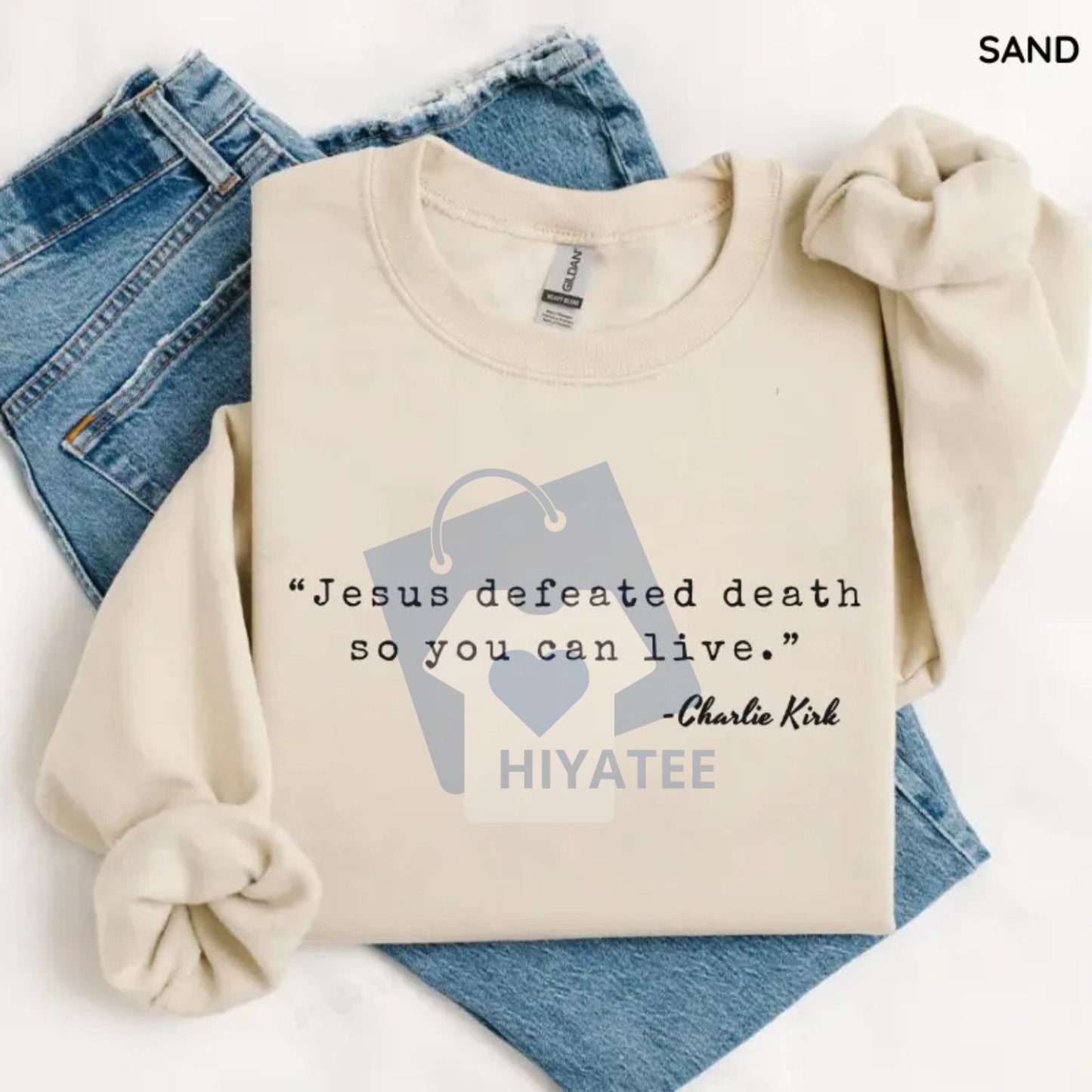 Make Heaven Crowded Christian Sweatshirt – Faith-Based Crewneck, Religious Quote Apparel, Christian Gift for Women & Men