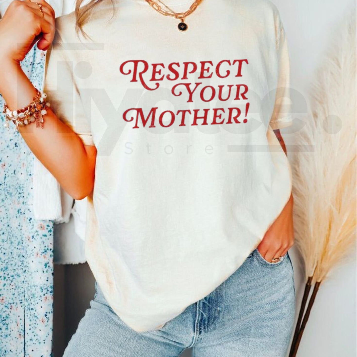 Respect Your Mother T-Shirt – Retro Y2K Cute Sassy Graphic Tee