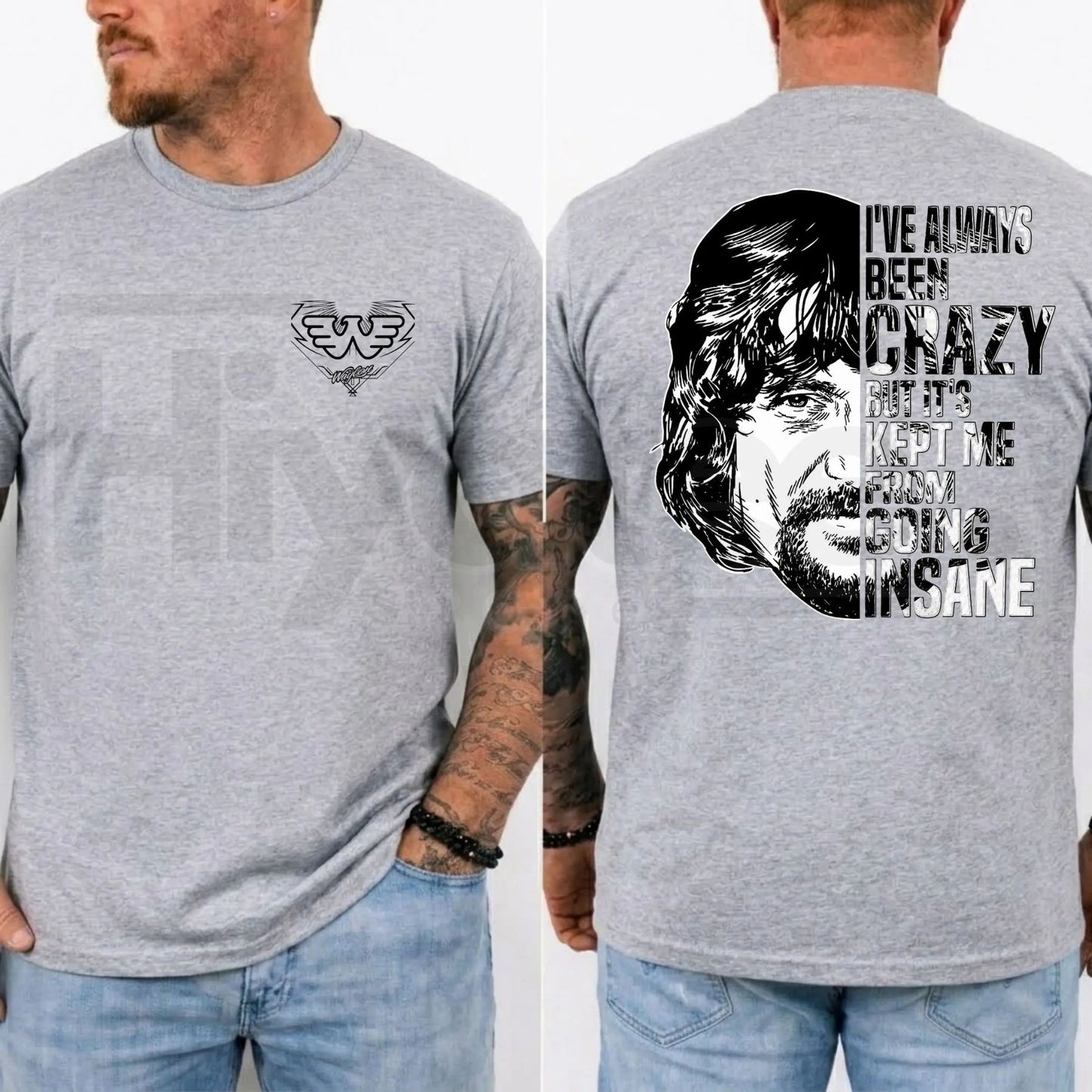 Waylon Jennings I've Always Been Crazy T-Shirt – Vintage Outlaw Country Tee