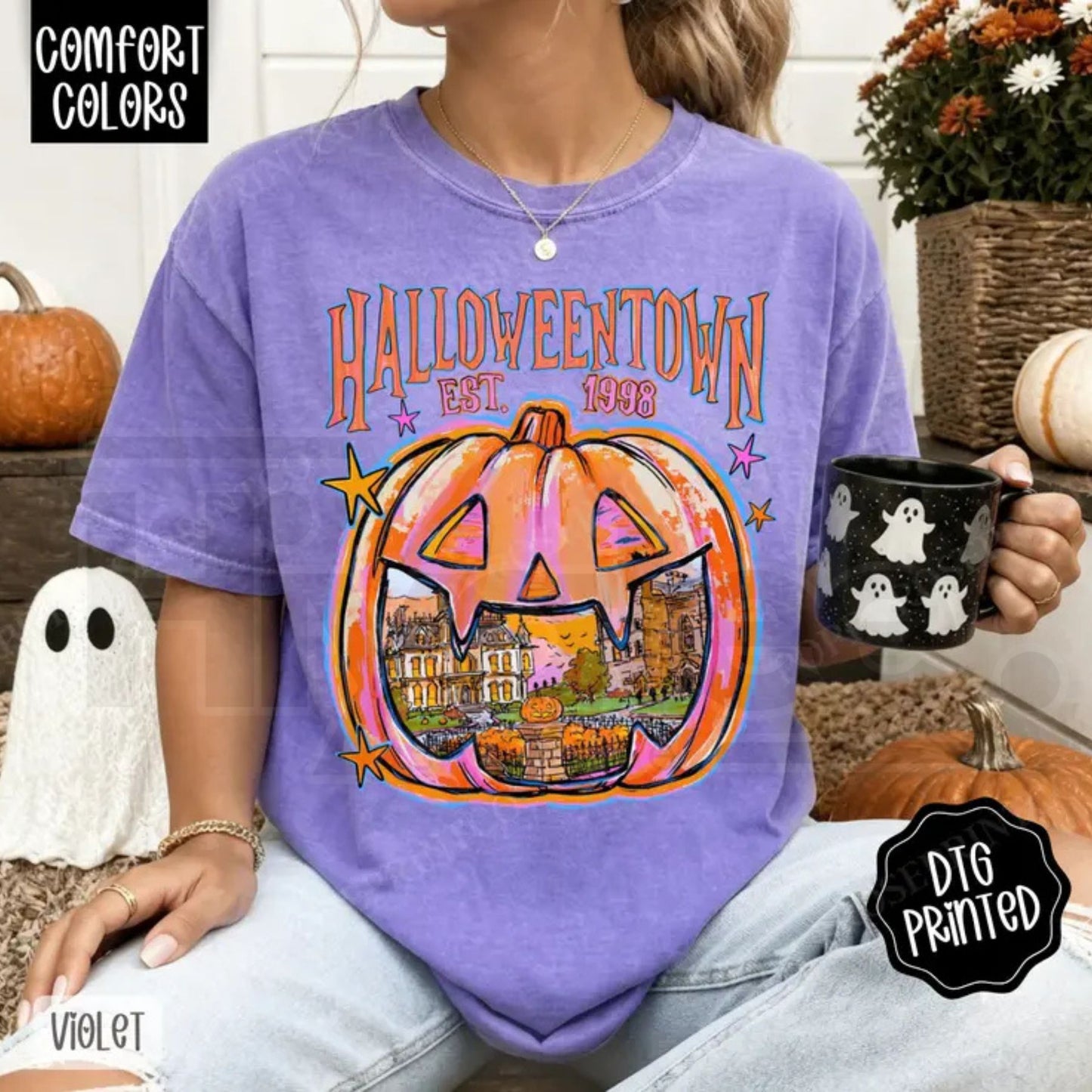 Halloweentown Comfort Colors Shirt Trendy Womens Fall Tshirt Gift for Her
