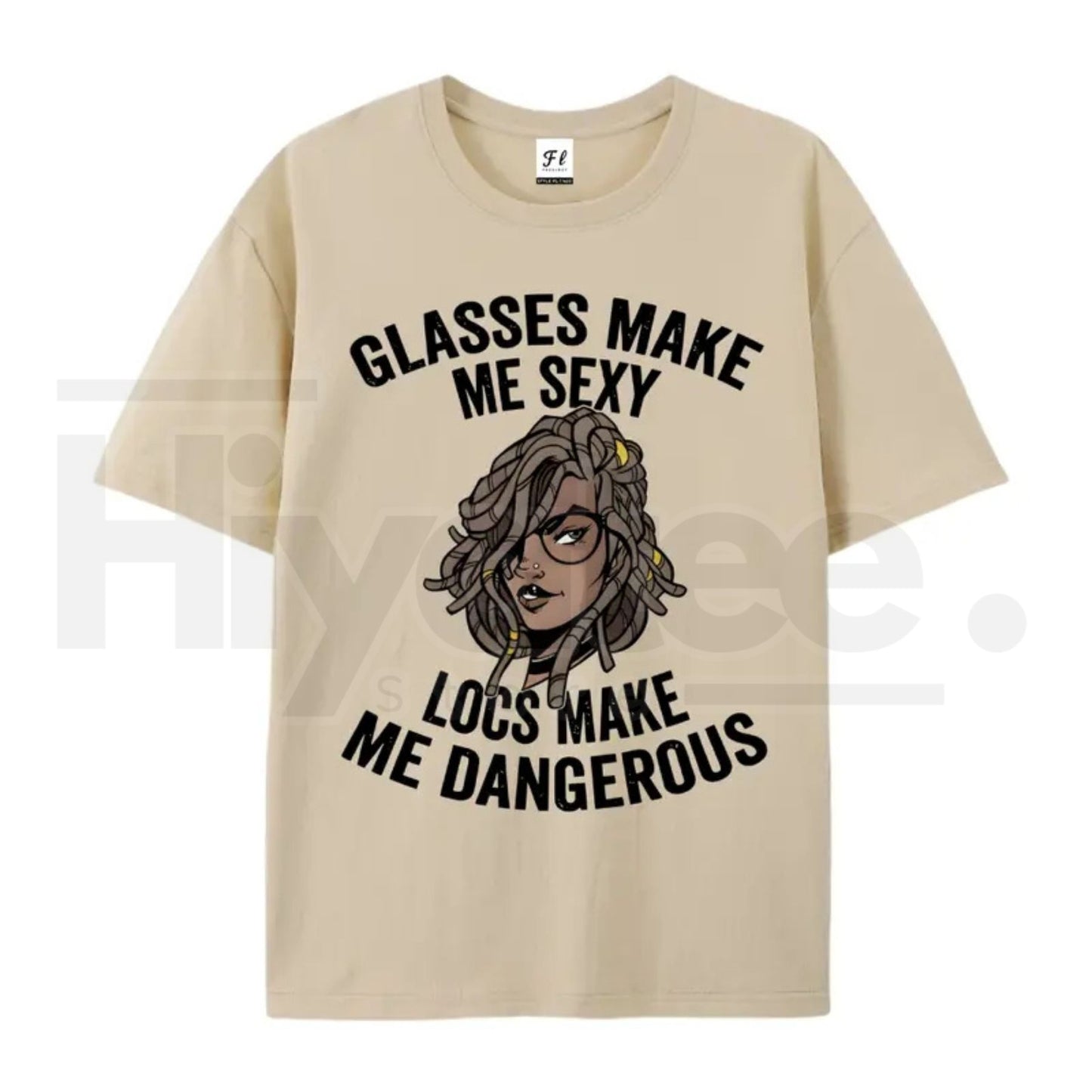 "Glasses Make Me Sexy, Locs Make Me Dangerous" – Bold Statement Graphic Top