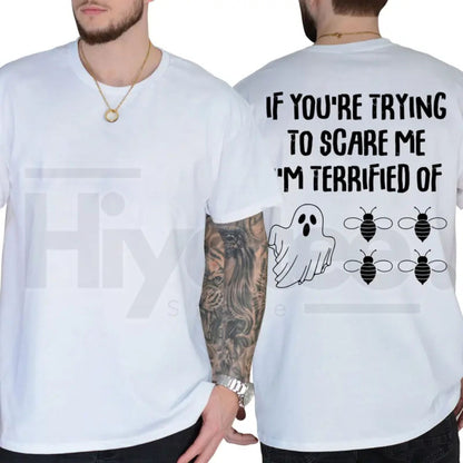 Funny Halloween Ghost Bee T-Shirt – Boo Bee Graphic Tee