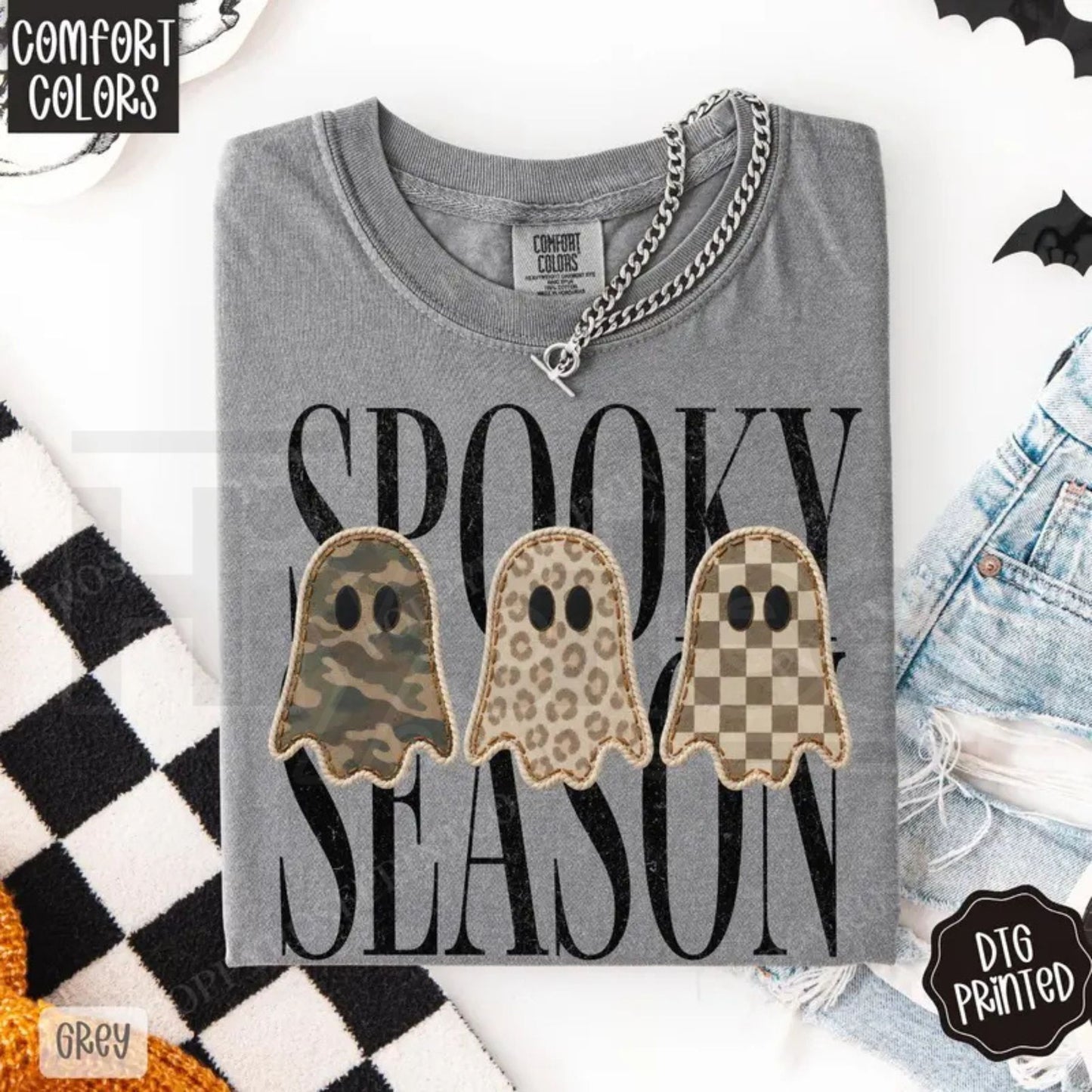 Spooky Season Shirt Comfort Colors Trendy Halloween Women's Tee