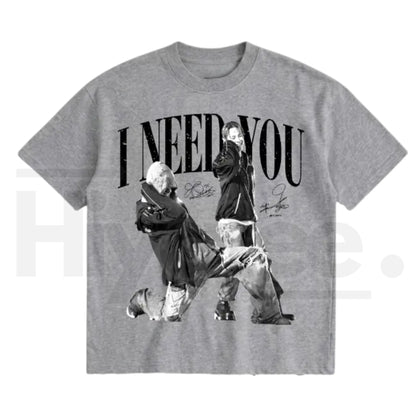 "I Need You" – K-POP World Tour 2026 Vintage Hip Hop Graphic Top