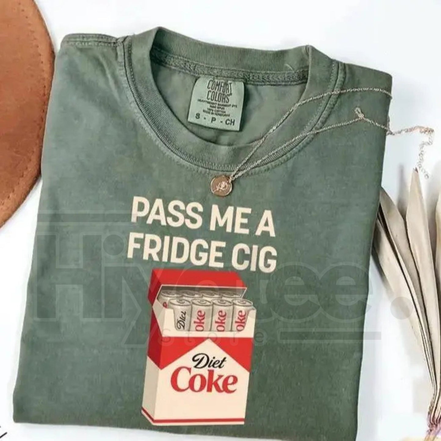 Comfort Colors® Pass Me A Fridge Cig Shirt – Funny Diet Coke Lover & Caffeine Addict Tee