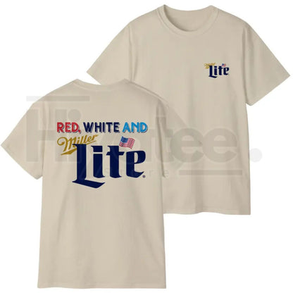 Red White And Lite T-Shirt – Colorful 4th of July America Graphic Tee