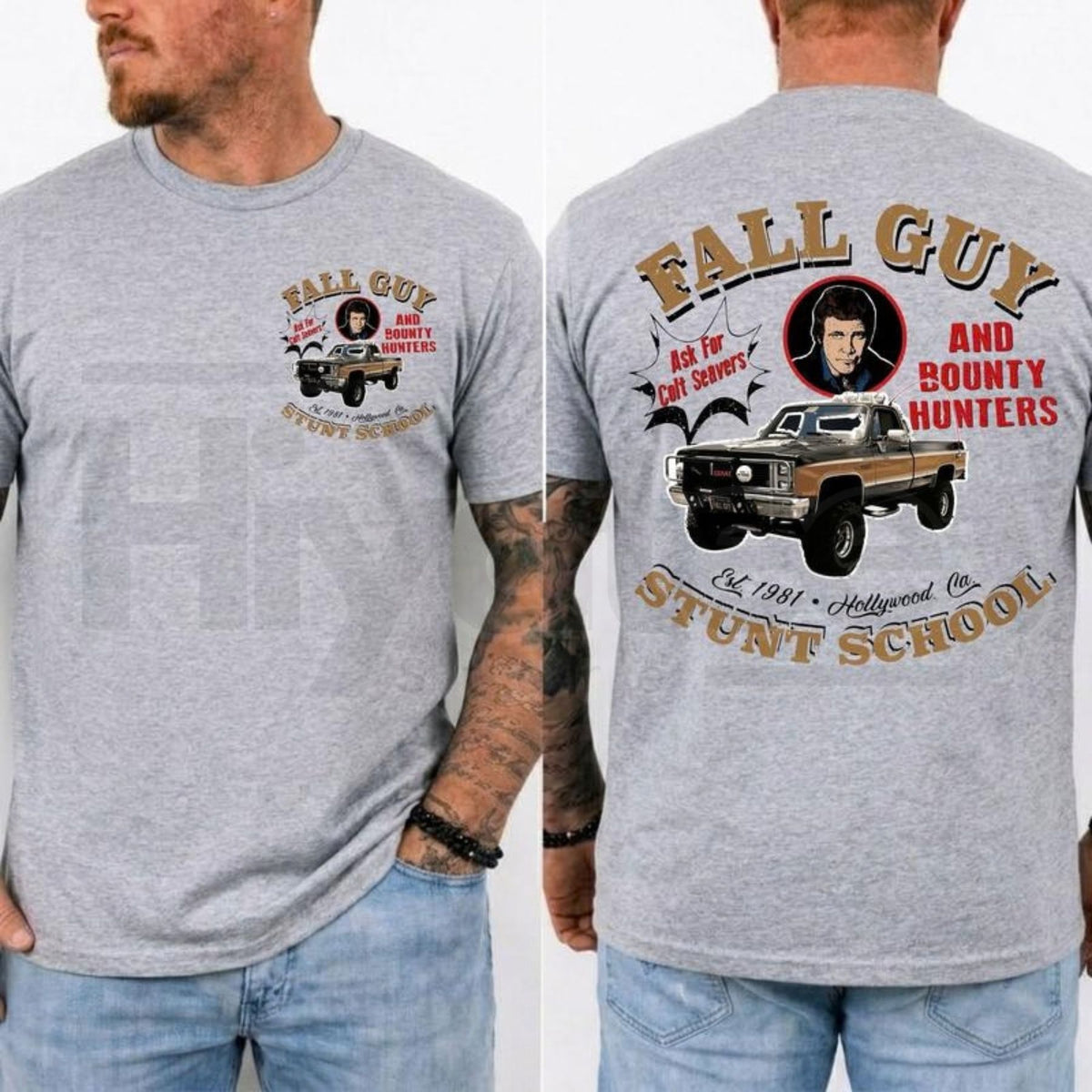 The Fall Guy Vintage T-Shirt – Retro 80s Action Movie Stuntman Graphic Tee