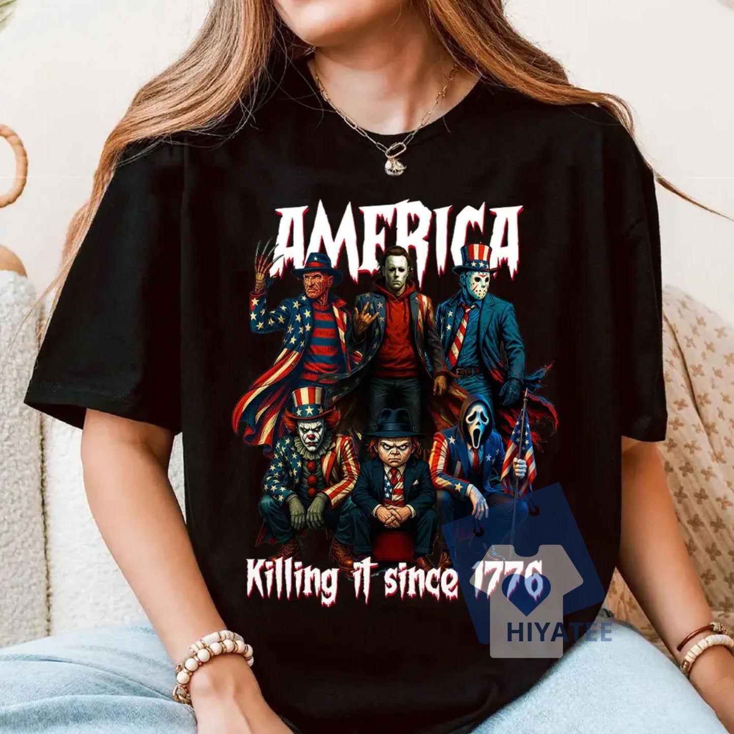 Gangster Killer America T-Shirt – “Killin’ It Since 1776” Fourth of July Tee
