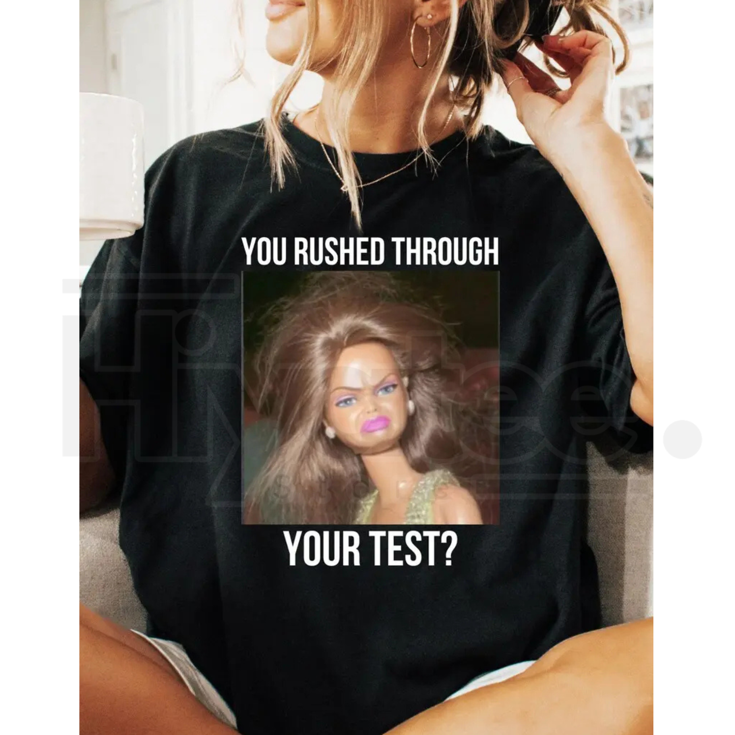 Comfort Colors® Retro Doll Test Day Teacher Shirt – Funny Final Exam Week Team Tee