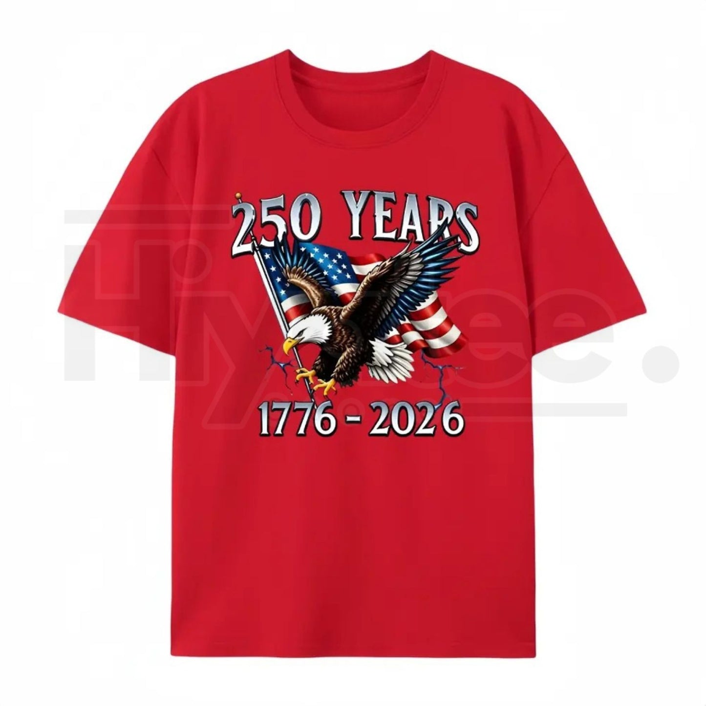 "250 Years of Liberty" – 1776-2026 Eagle & USA Flag Graphic Top