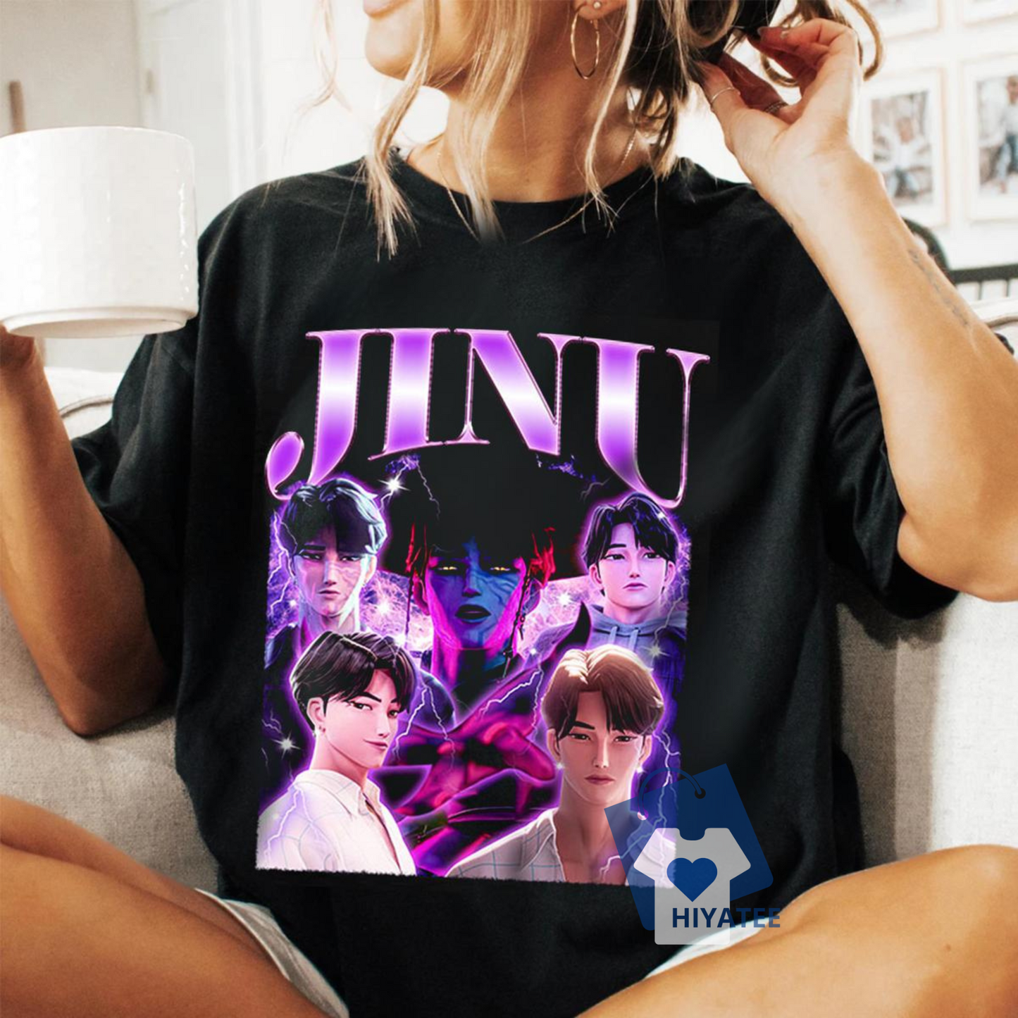 Jinu Saja Boys K-Pop Shirt – Demon Hunters Graphic Tee for K-Pop & Fantasy Fans