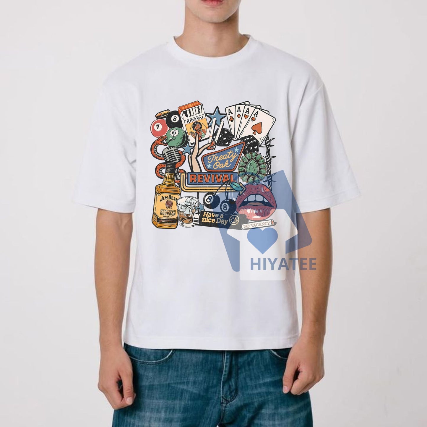 Treatyyyyy Collage T-Shirt – Bold Viral Meme Tee with Aesthetic Collage Design, Streetwear Unisex Cotton Shirt